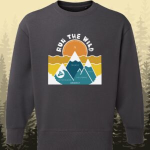 run happy sweatshirt front