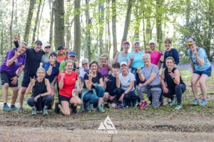 Runners completing the bluebell 10km in Tring with Run the Wild