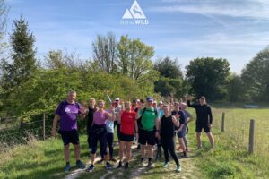 Runners completing the bluebell 10km in Tring with Run the Wild