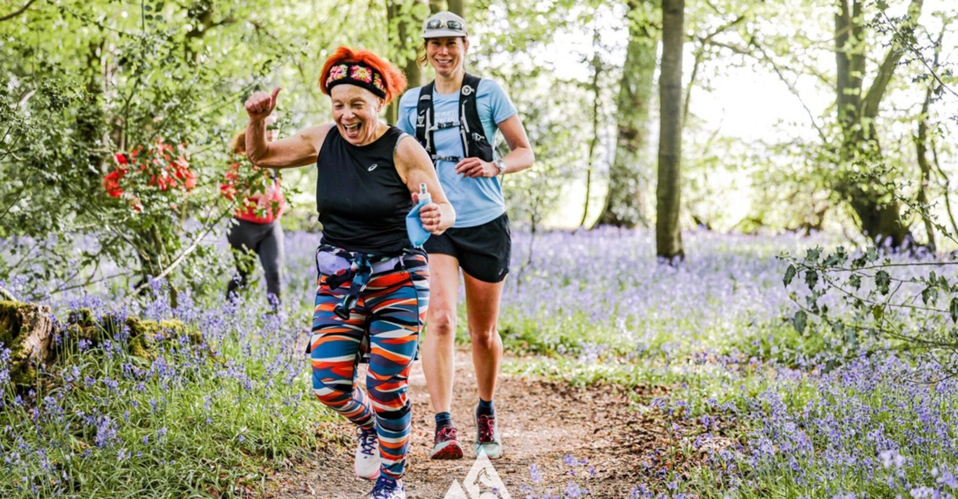 Runners completing the bluebell 10km in Tring with Run the Wild