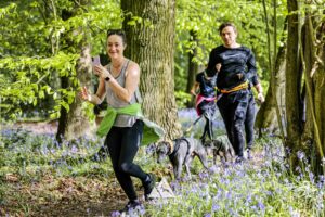 Runners completing the bluebell 10km in Tring with Run the Wild