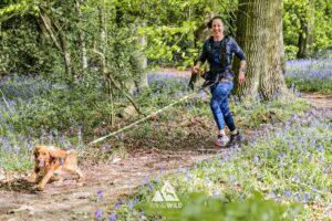 Runners completing the bluebell 10km in Tring with Run the Wild