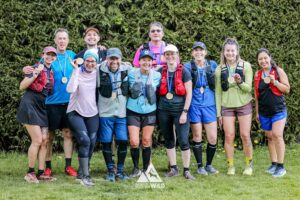 trail runners completing the chilterns trail marathon with run the wild