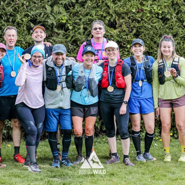 trail runners completing the chilterns trail marathon with run the wild