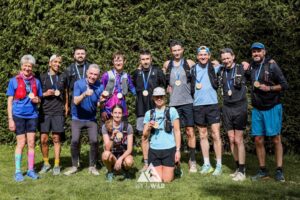 trail runners completing the chilterns trail marathon with run the wild