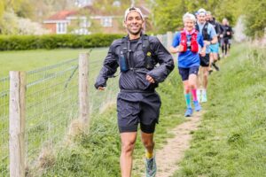 ChilternsTrailMarathon26_RtW_Copyright-40 trail runners completing the chilterns trail marathon with run the wild