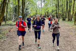 runners running the Chilterns 30km event with Run the Wild