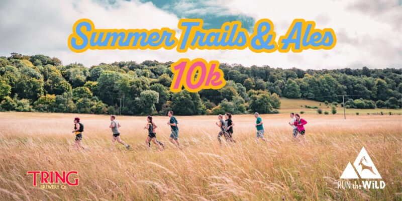 runners in the Chilterns on the trails and ales trail run