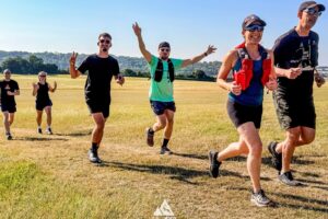 RtW_ChilternsSummer10k_2026-26 runners in the chilterns taking part in the summer 10km trail run